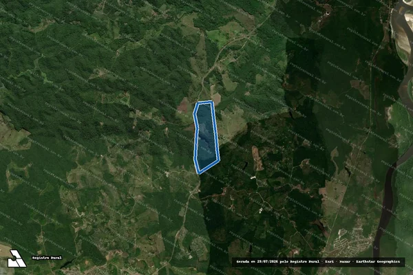 Imagem de satélite de FAZENDA SÃO JORGE I E II - Parcela 1 em Una - BA