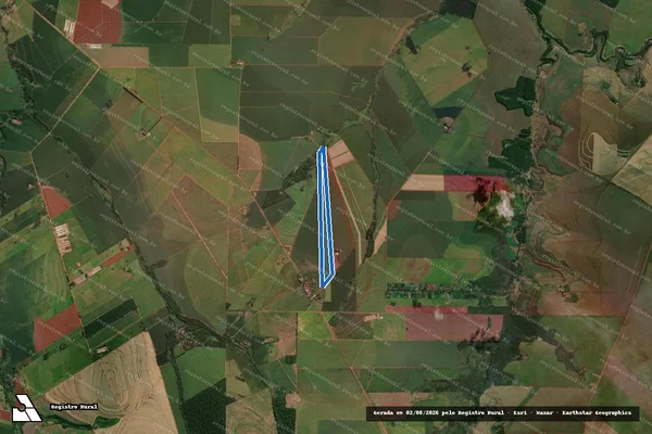 Imagem de satélite de SITIO SÃO PEDRO - LOTE DE TERRAS SOB N°. 1-?CC? em Munhoz de Melo - PR