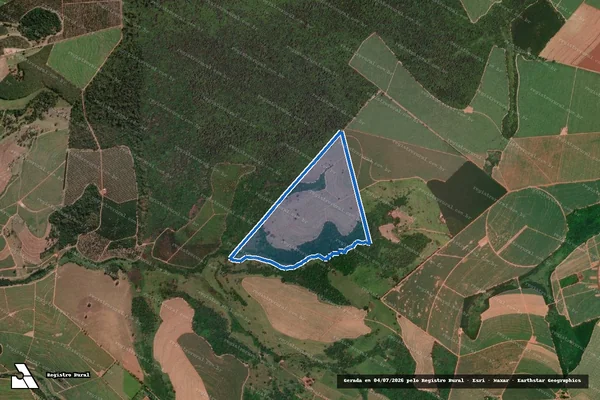 Imagem de satélite de FAZENDA REUNIDAS TAMBORIL em Colina - SP