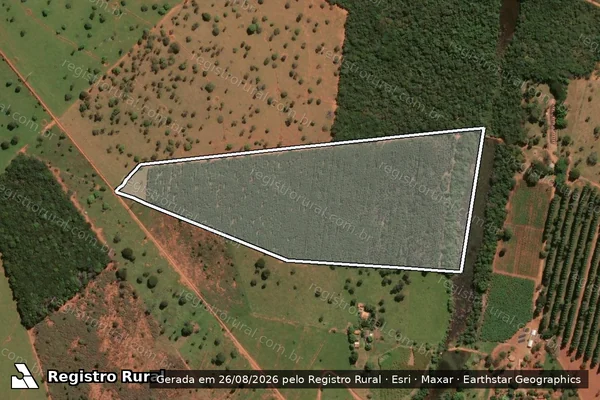 Imagem de satélite de Fazenda Alvorada - Parcela 1 em Paraopeba - MG