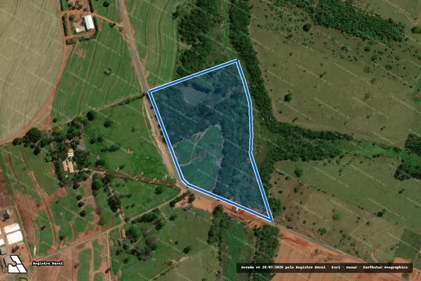 Imagem de satélite de FAZENDA RN - Parte 2 em Rancharia - SP
