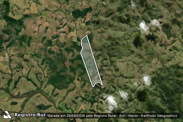 Imagem de satélite de FAZENDA SERRA GRANDE - PARCELA 2 em Jucuruçu - BA