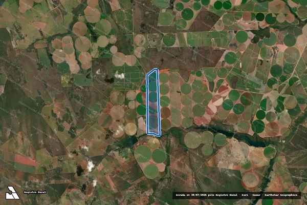 Imagem de satélite de Fazenda Santa Rosa ? Lugar Lote 64 - 001 em Paracatu - MG