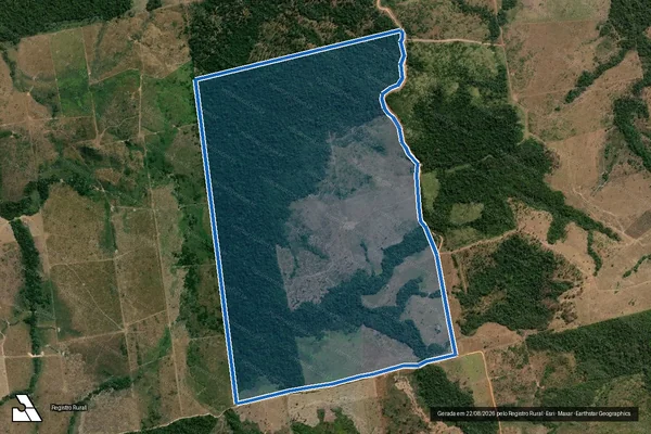 Imagem de satélite de Fazenda Nova Esperança em Nova Monte Verde - MT