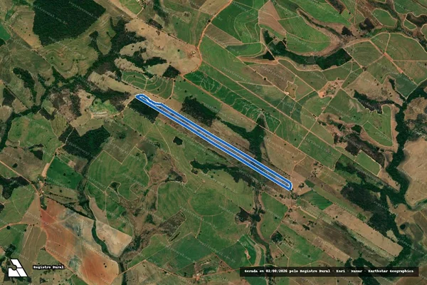 Imagem de satélite de SÍTIO SANTA LUZIA / Matr. 8.492 e 10.722 - PARTE 1 em Nova Luzitânia - SP
