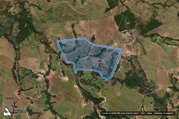 Imagem de satélite de Fazenda Cana Verde - Parte 1 em Caiapônia - GO
