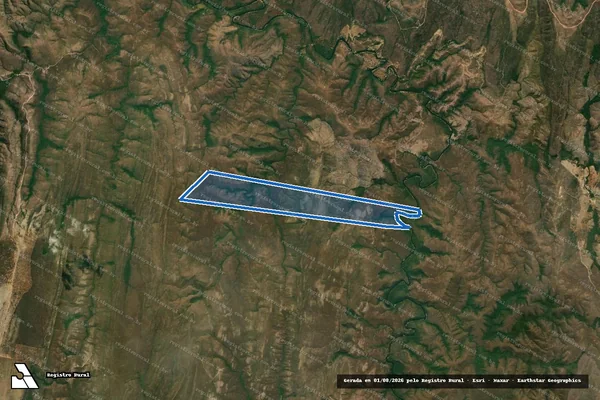 Imagem de satélite de LOTE n° 51 CABECEIRA DO RIO BAGAGEM - GLEBA 02 - Parte 1 em Niquelândia - GO
