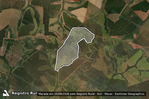 Imagem de satélite de FAZENDA SÃO SEBASTIÃO DO DOURADINHO em Monte Alegre de Minas - MG