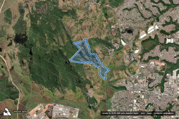 Imagem de satélite de Fazenda Rosiqueli - Parcela 1 em Serra - ES