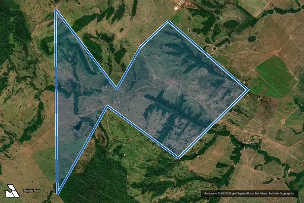 Imagem de satélite de Fazenda Santa Marta - Parte B em Piraquê - TO