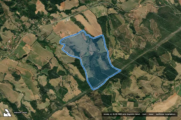 Imagem de satélite de FAZENDA SANTA RITA - GLEBA 01 em Cambuquira - MG