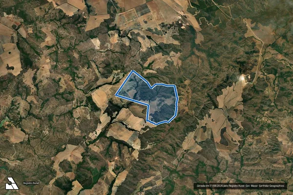 Imagem de satélite de FAZENDA PONTE ALTA - Parte 1 em Niquelândia - GO