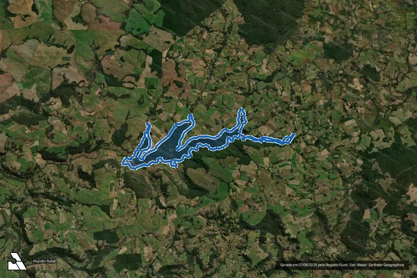 Imagem de satélite de RESERVA LEGAL 05 - P.A. JOSE MARIA - GLEBA A em Abelardo Luz - SC