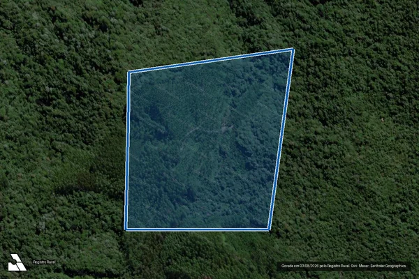 Imagem de satélite de Matricula 9.706 - Parcela 1 em Garopaba - SC