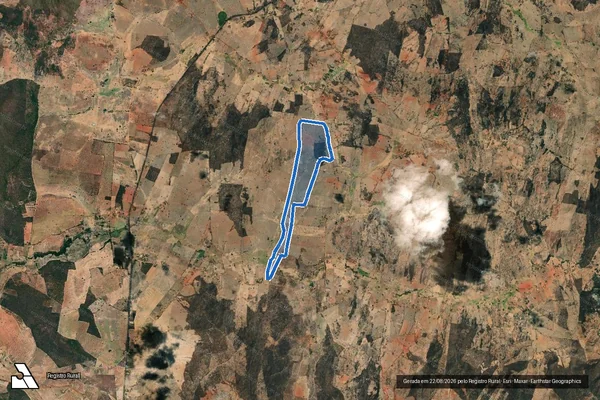 Imagem de satélite de Fazenda Poço Grande - Parte 1 em Porteirinha - MG