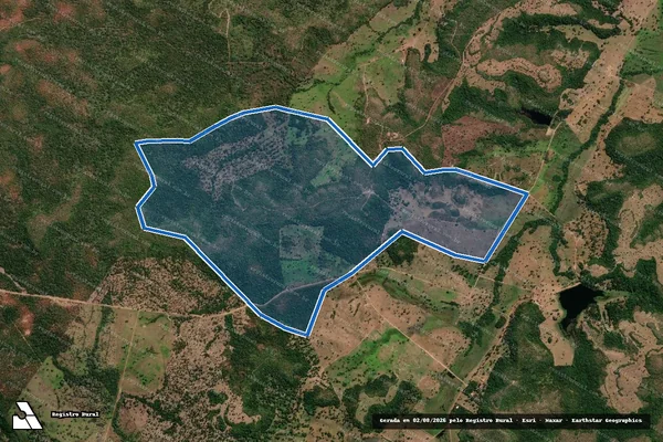 Imagem de satélite de Fazenda Sítio - Fazenda Sítio em Ponte Alta do Tocantins - TO