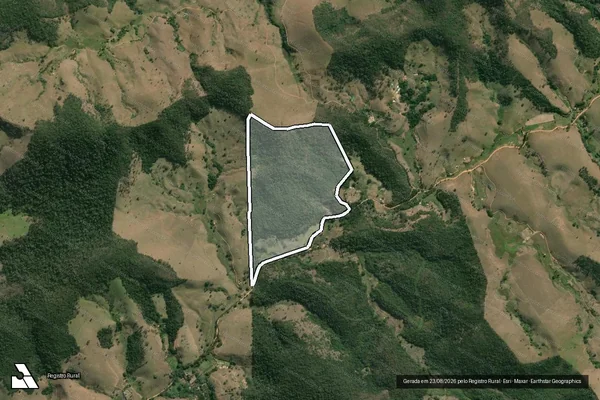Imagem de satélite de Fazenda Santa Fé - Gleba A em Carmo - RJ