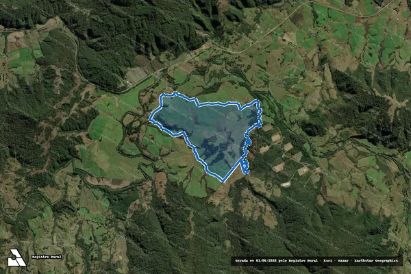 Imagem de satélite de Fazenda Santa Clara - Parte 3 em Bom Retiro - SC