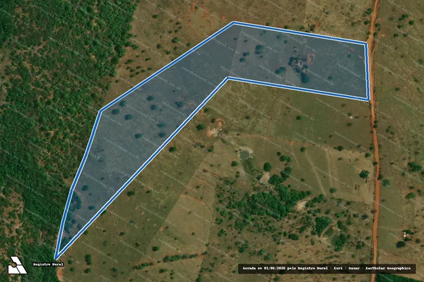 Imagem de satélite de PROJETO DE ASSENTAMENTO SÃO THOMÉ – LOTE 79 em Bataguassu - MS