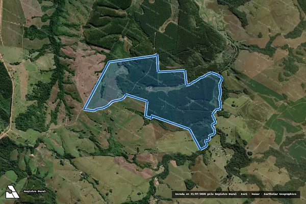 Imagem de satélite de Fazenda Santa Caroliena - Parcela 1 em Paranapanema - SP