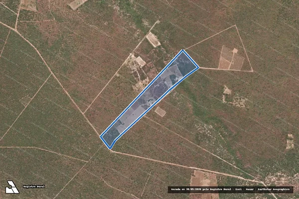 Imagem de satélite de VEREDA COMPRIDA DATA BOQUEIRÃO - Parte 1 em São Francisco de Assis do Piauí - PI