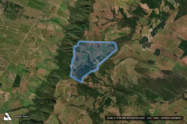 Imagem de satélite de FAZENDA BOA VISTA - Parte 01 em Rio Negro - MS