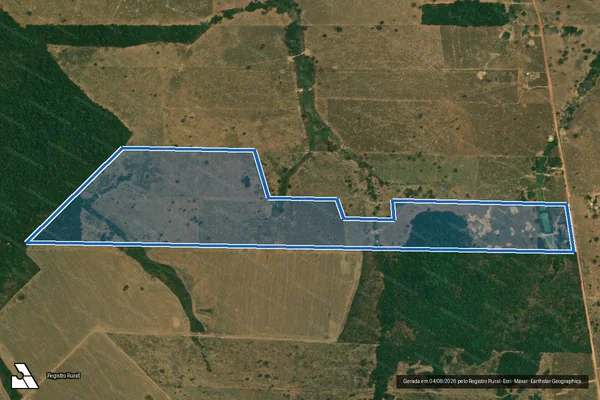 Imagem de satélite de Lote Rural 93-A2 - Parcela 1 em Carlinda - MT