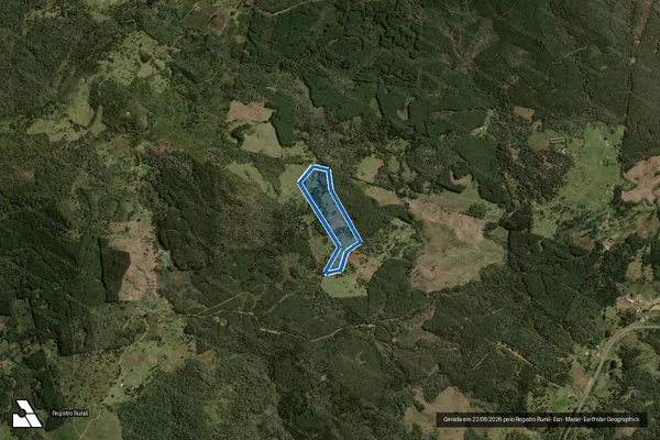 Imagem de satélite de Sitio Coletoria Velha - Parte 1 em Santa Cecília - SC