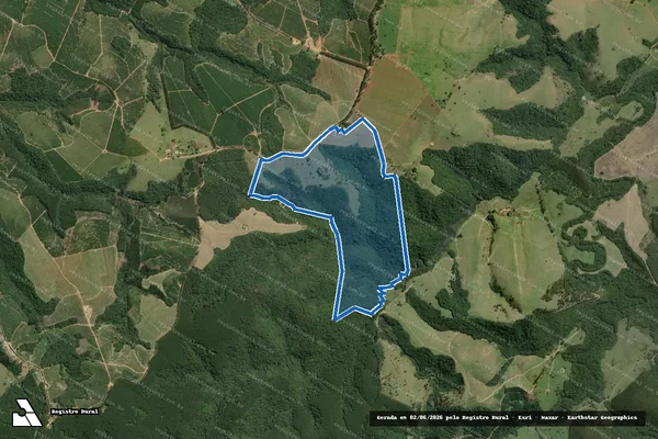 Imagem de satélite de Fazenda Igaratá – Gleba B em Capão Bonito - SP