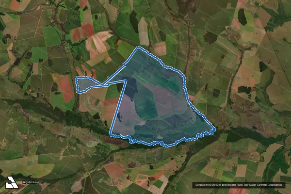 Imagem de satélite de Fazenda Ipiranga - Parte 01 em Maracaju - MS