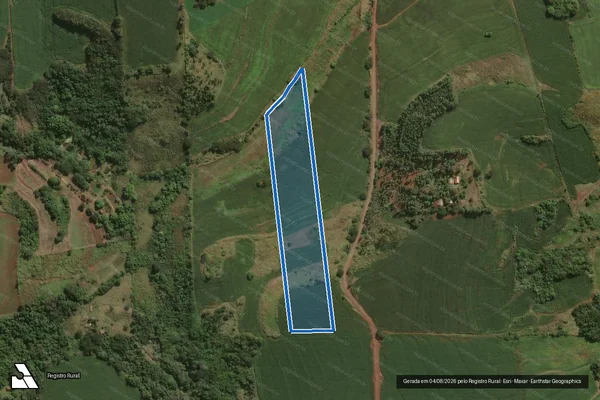 Imagem de satélite de SITIO SÃO JOÃO - PARTE 1 em Santa Mariana - PR