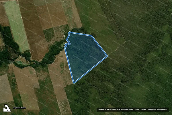 Imagem de satélite de FAZENDA GLEBA BOA SORTE II ? GLEBA BOA SORTE /BII-R3 - Lote 67B em Comodoro - MT