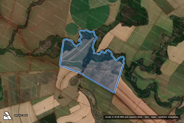Imagem de satélite de Fazenda Lagoa das Vacas - Parte 2 em Morro Agudo - SP