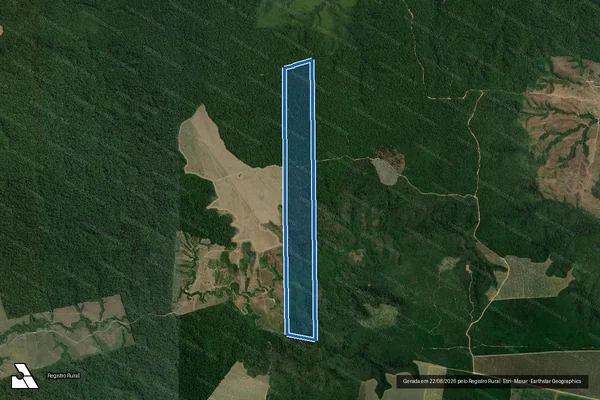 Imagem de satélite de FAZENDA RANCHO ALEGRE - Parte 1 em Rondon do Pará - PA