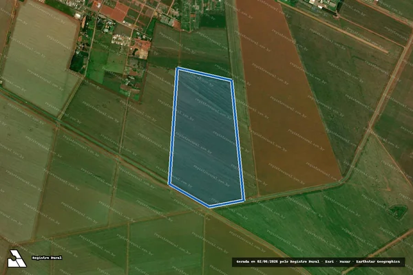 Imagem de satélite de FAZENDA NOVA ESPERANÇA - GLEBA A em Chapadão do Sul - MS
