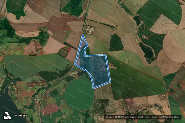 Imagem de satélite de Fazenda Vista Alegre - Matricula 1.456 em Itaí - SP