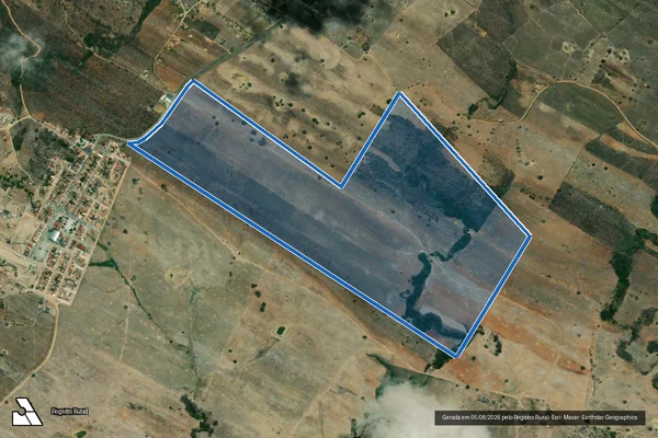 Imagem de satélite de FAZENDA CANAFÍSTULA / MAT. 6.599 em Frei Paulo - SE