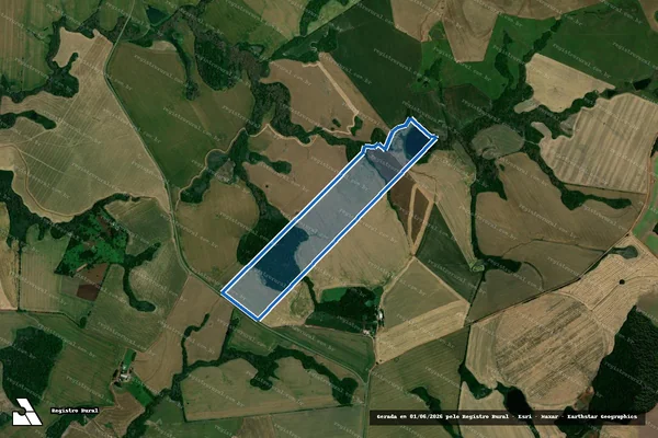 Imagem de satélite de Granja Cherubini - Parte 1 em Salto do Jacuí - RS