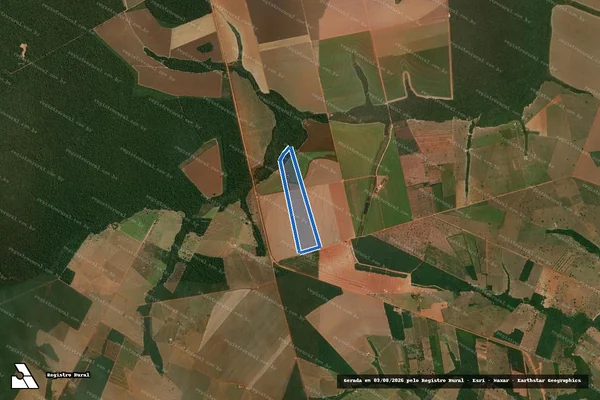 Imagem de satélite de Fazenda Três Irmãos II - Parte 1 em São José do Rio Claro - MT