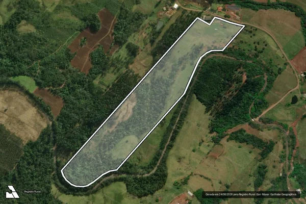 Imagem de satélite de Parte do Lote Rural nº 07 - PARCELA 02 em Guaraciaba - SC