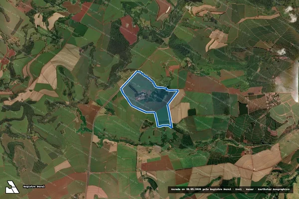 Imagem de satélite de Fazenda Belo Horizonte - Fazenda Belo Horizonte em Restinga - SP