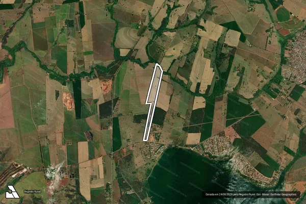 Imagem de satélite de Estância Samambaia - Estância Samambaia em Buritama - SP