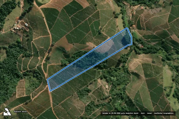 Imagem de satélite de FAZENDA PINHALZINHO - Parcela 1 em Botelhos - MG