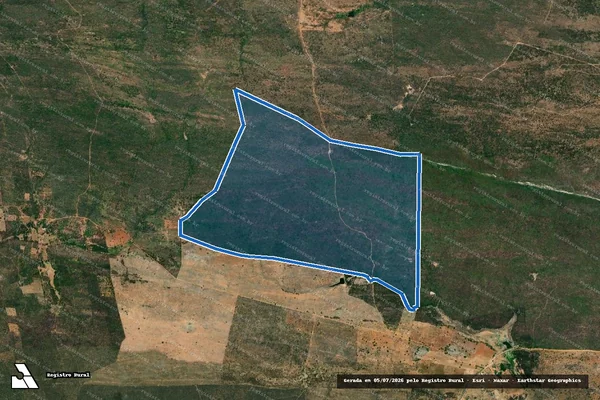 Imagem de satélite de FAZENDA VITORIA DA SERRA - Gleba 1.1 em Ouro Velho - PB