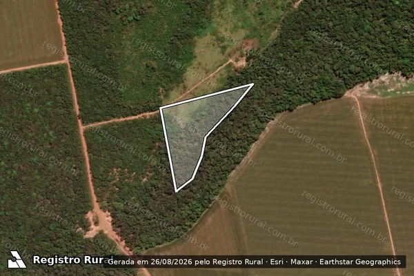 Imagem de satélite de LOTE RURAL 152 - PARTE 02 - Parcela 2 em Sorriso - MT