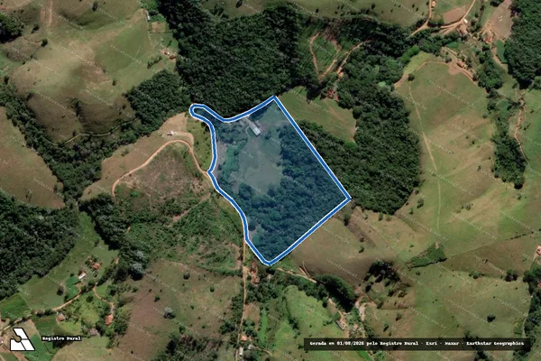 Imagem de satélite de Imóvel Rio do Peixe - Gleba B em Lagoinha - SP