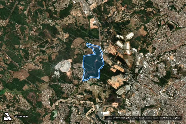 Imagem de satélite de FAZENDA DAS ABOBORAS - Matrícula 55.076 em Contagem - MG