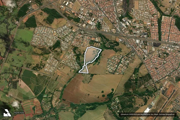 Imagem de satélite de SÍTIO SANTA TEREZINHA - Gleba A1 em Franca - SP