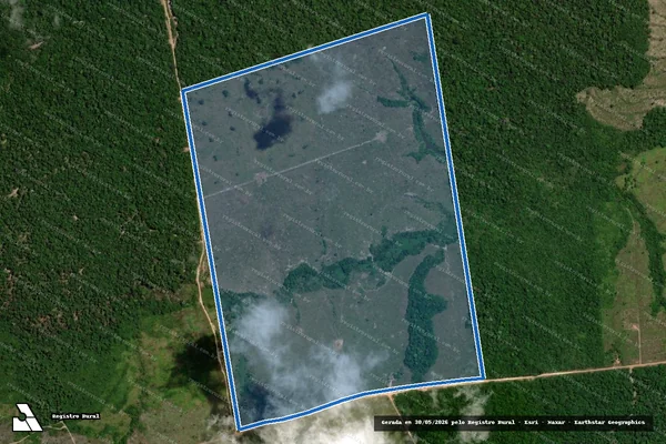 Imagem de satélite de FAZENDA FLORESTA ? IV - Parte 1 em Moju - PA