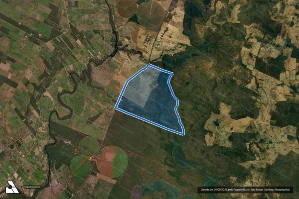 Imagem de satélite de FAZENDA LAGEADO - GLEBA 02 em São Félix do Coribe - BA